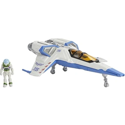 Imagen de Disney Pixar Lightyear Buzz con nave XL 15 Figura de juguete, regalo para niños +4 años (Mattel HHJ95)