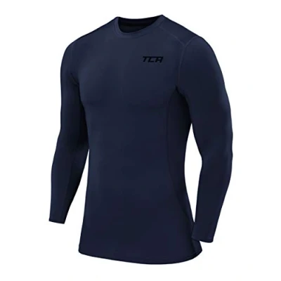 Imagen de TCA Hombre ProPerformance Camiseta Compresión Termica Manga Larga Verde Brillante, L