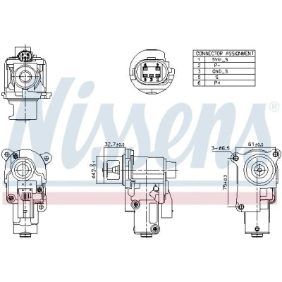 Imagen de NISSENS 98174 Válvula EGR sin radiator SEAT: Ibiza 3, Leon II Hatchback, Altea XL, VOLKSWAGEN: Golf 5, Passat B6 Berlina, Caddy 3