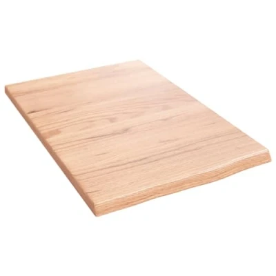 Imagen de vidaXL Estante de Pared Madera Roble tratada marrón Claro 40x60x2cm, almacenaje, Madera, Tablero estantería