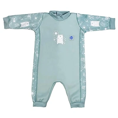 Imagen de Splash About Warm in One Baby Erwärmen Wetsuit, Traje de baño una Pieza Niñas bebés, Sunny Bear, 12 24 Monate