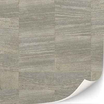 Imagen de 3 hojas autoadhesivas para casas de muñecas, escala 1:12 (azulejos piedra natural)