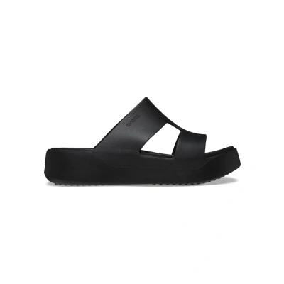 Imagen de Crocs Getaway Hstrap Sandalias planas, Mujer, Talla: 34.5, Black Zapatos