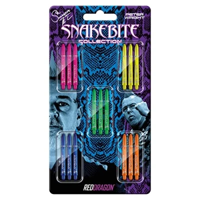 Imagen de RED DRAGON Peter Wright Snakebite VRX Juego de Varillas Dardos (5 Juegos por Paquete, 15 cañas en Total)