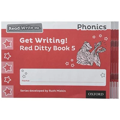 Imagen de Read Write Inc Phonics Get Writing! Red Ditty Book 5 Pack Of 10