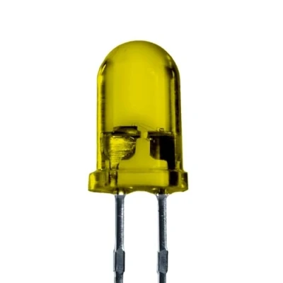 Imagen de Lumetheus LED Diodos Emisores, 5mm Color Amarillo Ultrabrillante 3000 mcd 100 piezas 2 3 V Pin Diodo Emisor de Luces LEDs lente difusa