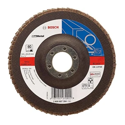 Imagen de Bosch 2 608 607 353 Disco de láminas 125 mm, 22,23 40 (Pack 1), 1Fächersschleifs.P.f.M,125mm