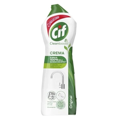 Imagen de CIF Crema Original Multisuperficies, Potente Limpiador con Fórmula de Micropartículas para el Baño y Cocina, 750 ml