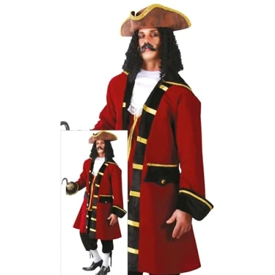 Imagen de FIESTAS GUIRCA Disfraz Capitán Pirata Deluxe Hombre Talla S 46 48