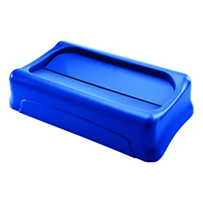 Imagen de Rubbermaid Commercial Products FG267360BLUE Tapa Basculante para FG3540, FG3541, Estireno Resistente a Impactos, Azul