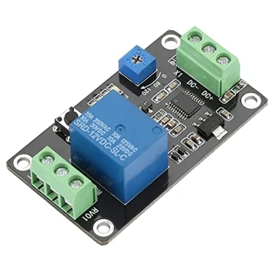 Imagen de Fafeicy DC12V 555 Módulo de relé retardo, autobloqueo Interruptor tiempo apagado y apagado, Super Timer DC, 0.1 segundos a 120 retraso (DC12V)