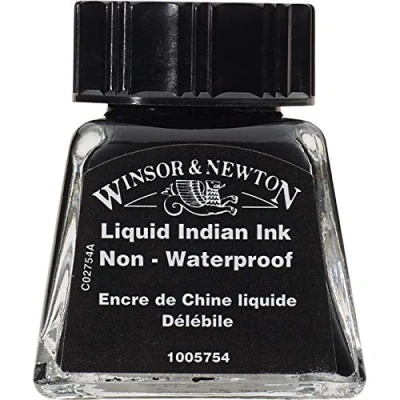 Imagen de Winsor &amp; Newton Tinta para Dibujo Drawing Ink Frasco de 14ml, China liquida, no resistente al agua