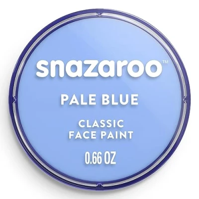 Imagen de Snazaroo Pintura facial y corporal, 18 ml, color azul pálido, profesional a base de agua, pastilla aquacolor individual para adultos, niños efectos especiales