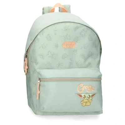 Imagen de Joumma Star wars Grogu Mochila Escolar con Carro Verde 31x44x15 cms Poliéster 20,46L