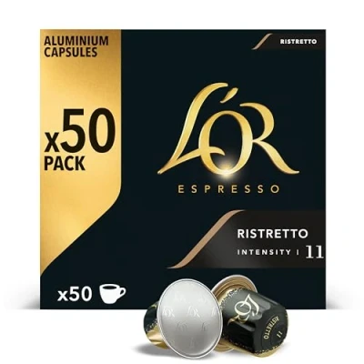 Imagen de L&#039;OR Espresso Cápsulas de Café Ristretto Intensidad 11 50 Compatibles Nespresso (R)* Amazon Exclusive