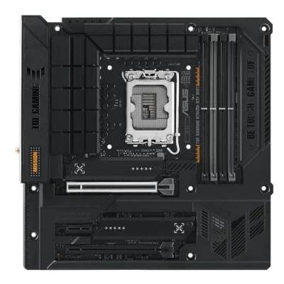Imagen de ASUS TUF GAMING B760M BTF WiFi Placa base Intel B760 LGA 1700 mATX (DDR5, PCIe 5.0, 4.0 M.2, 6, 2.5Gb LAN, DP, HDMI, USB 3.2 Gen 2 Tipo C, Thunderbolt 4, conectores ocultos y Aura Sync)