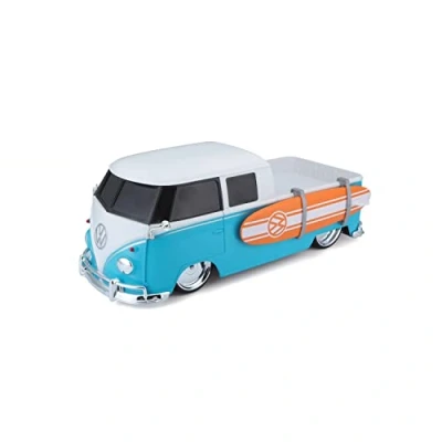 Imagen de Maisto VW T2 Pick Up Surf Controles de Radio interactivos, Color Azul (82708)