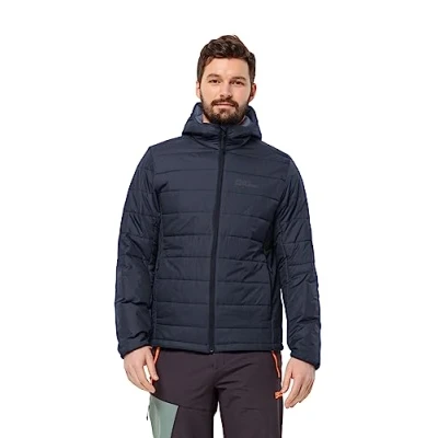 Imagen de Jack Wolfskin Lapawa Ins Sudadera con Capucha M Chaqueta, Noche Azul, XL para Hombre