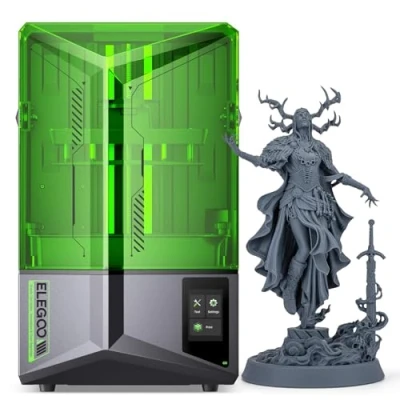 Imagen de ELEGOO Saturn 4 12K Impresora 3D Resina, Resina MSLA con LCD Mono de 10&#039;&#039; 12K, Sensor Mecánico Inteligente y Nivelación Automática, Tamaño Impresión Grande 218,88 * 122,88 220mm3