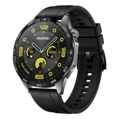 Imagen de HUAWEI Watch GT 4 46mm Smartwatch, hasta 2 semanas de batería, iOS &amp; Android, gestión calorías, Seguimiento Profesional la Salud, SpO2, GPS, versión española, Negro
