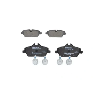 Imagen de BOSCH 0 986 494 813 Juego de pastillas freno Low Metallic Chapa antichirridos, con tornillos accesorios BMW: