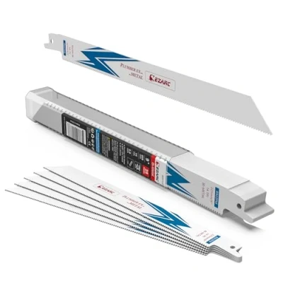 Imagen de EZARC 25 Hojas de Sierra Alternativa Bimetálicas Cobalto para Corte Metales Pesados, Sable 225mm 14TPI R922PM.