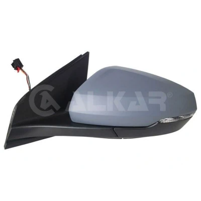 Imagen de Espejo retrovisor Alkar 6139198 izquierda imprimado eléctrico calefactable, asférico para vehíc. con volante a la VOLKSWAGEN: Polo VI