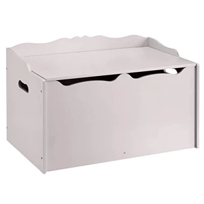Imagen de Amazon Basics Caja de juguetes madera, color gris, 76.2 x 45.7 48.3 cm