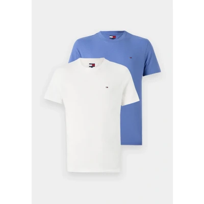 Imagen de Tommy Jeans SLIM TEE 2 PACK Camiseta básica, Hombre, Talla: 44, Ancient white/soft sapphire