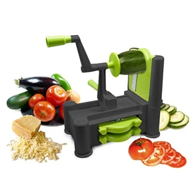 Imagen de Nerthus FIH 355 Cortador de verduras 3 en 1 Verde y negro