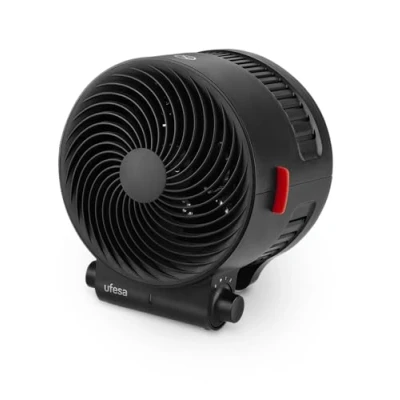 Imagen de Ufesa Atlas Neo Calefactor Ventilador de 2000W, 3 Niveles Potencia Calor/Frio, Termostato Regulable, Protección Sobrecalentamiento, ABS Resistente al Fuego, Negro