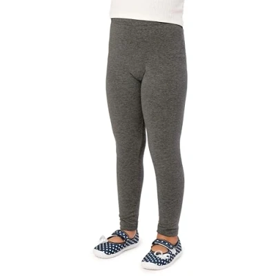 Imagen de Merry Style Leggins de algodón para Niñas Mallas deportivas Pantalones Largos Ropa Deportiva Leggings niña MS10 225 (Melange Oscuro, 152 cm)