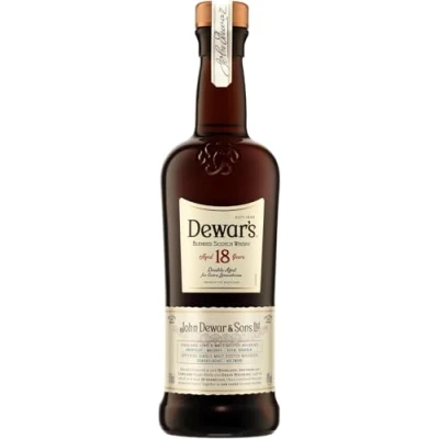 Imagen de Dewar&#039;s 18 Year Old Blended Scotch Whisky con Lata de Regalo, 40% ABV, 700ml, Madurado en Barricas Roble Vintage, 70cl