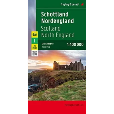 Imagen de Escocia y norte de Inglaterra, mapa carreteras. Escala 1:400.000. Freytag &amp; Berndt.: Wegenkaart Schaal 1 : 400.000: 0288 (Auto karte)