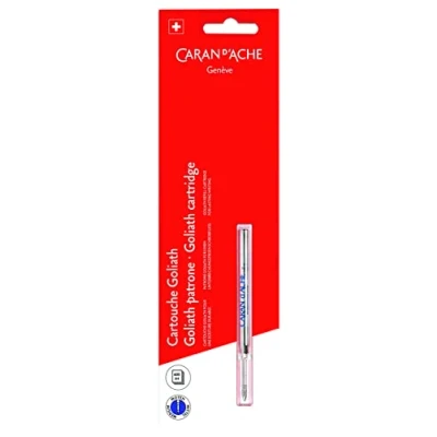 Imagen de Caran d&#039;Ache Cartuchos roll on Goliath, azul, mediano, paquete de 1