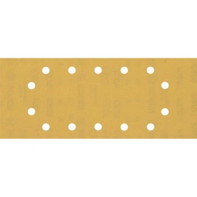 Imagen de Bosch Professional 10 x Lijas Expert C470 con 14 agujeros, para Madera dura, Pintura sobre madera, 115 280 mm, Grano 320, Accesorios Lijadora orbital
