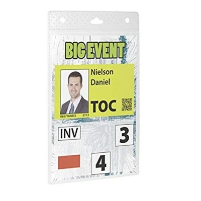 Imagen de Durable 852619 Placa de nombre evento A6, 20 piezas, transparente