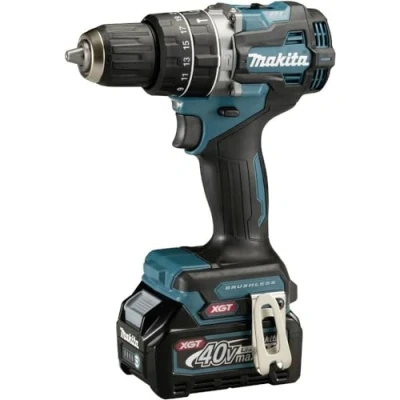Imagen de Makita HP002GA202 Taladro combinado sin escobillas XGT de iones litio 40 V máx. con 2 baterías 2.0 Ah y cargador suministrado en una funda Makpac