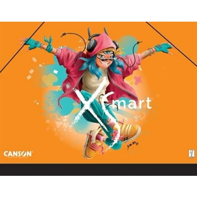 Imagen de Canson, Carpeta de dibujo, 26x33cm, Edición XSMART: León, Bailarín, Snowboarder, Colores Surtidos