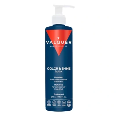 Imagen de Valquer Profesional Ice Hair Mask, Mascarilla Capilar Efecto Hielo Potenciador Color y Brillo, Sin Sal, Sulfatos, Cabellos Teñidos 290 Ml