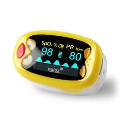 Imagen de Pulox PO 210B Pulsioxímetro pediátrico Oxímetro de dedo recargable Medición SpO2 y pulso en niños
