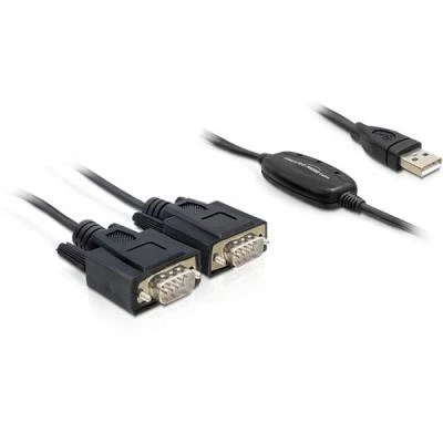 Imagen de Adaptador Delock 2x Rs232/usb 2.0