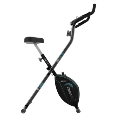 Imagen de Cecotec Bicicleta Estática Plegable con Volante de Inercia 3 Kg Drumfit X Bike 3000 Neo, Pantalla LCD, Resistencia Magnética Variable, Sillín confort y Agarres, Soporte para Tablet Ruedas
