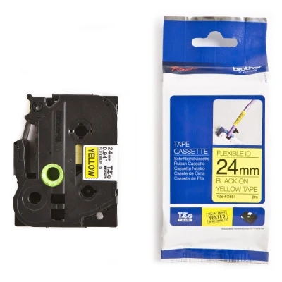 Imagen de Brother TZEFX651 Cinta flexible, color negro y amarillo
