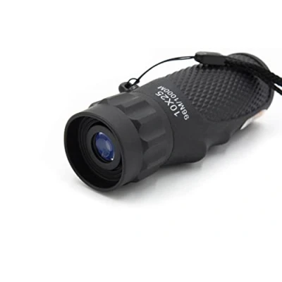 Imagen de Monocular Technaxx 10x25 TX 176 para Senderismo, Caza, Viajes, observación de Aves, etc. Accesorio Camping Compacto Todos