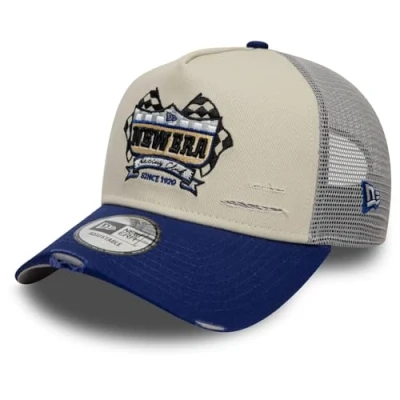 Imagen de New Era Motosport Trucker Unisex Gorra, Talla: One Size, Sand/dark blue