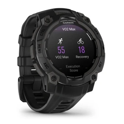 Imagen de Reloj deportivo Garmin Instinct 3, Negro, 45mm, 1.18&quot;, AMOLED, Silicona, 10 ATM, Connect™, 18 días Autonomía