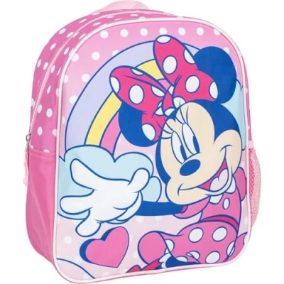 Imagen de Mochila Infantil 3D de Minnie Mouse Color Rosa 25x10x31 cm Fabricada en Poliéster y EVA Con Cierre Cremallera Estampado Producto Original Diseñado España
