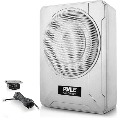 Imagen de Pyle subwoofer Activo de 8&quot;, Audio para Coche, Compacto, 600V, Amplificador Incorporado