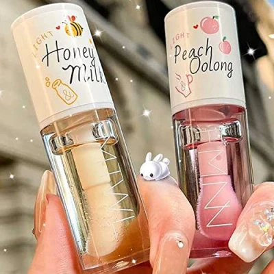 Imagen de Crystal Jelly Juego de 2 brillos labios hidratantes, aceite hidratante, bálsamo labial hidratante